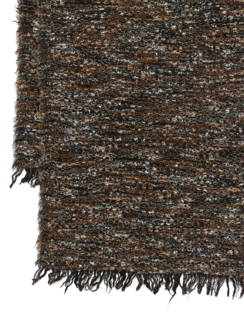 Faliero Sarti Sjaal met franje Bruin