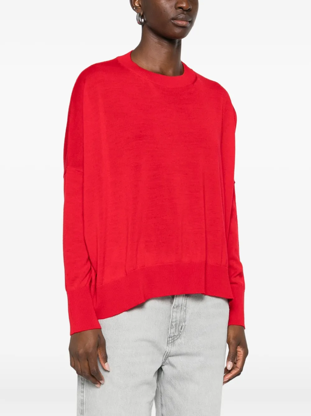 Laboratorio Capri Knitted Sweater In Red