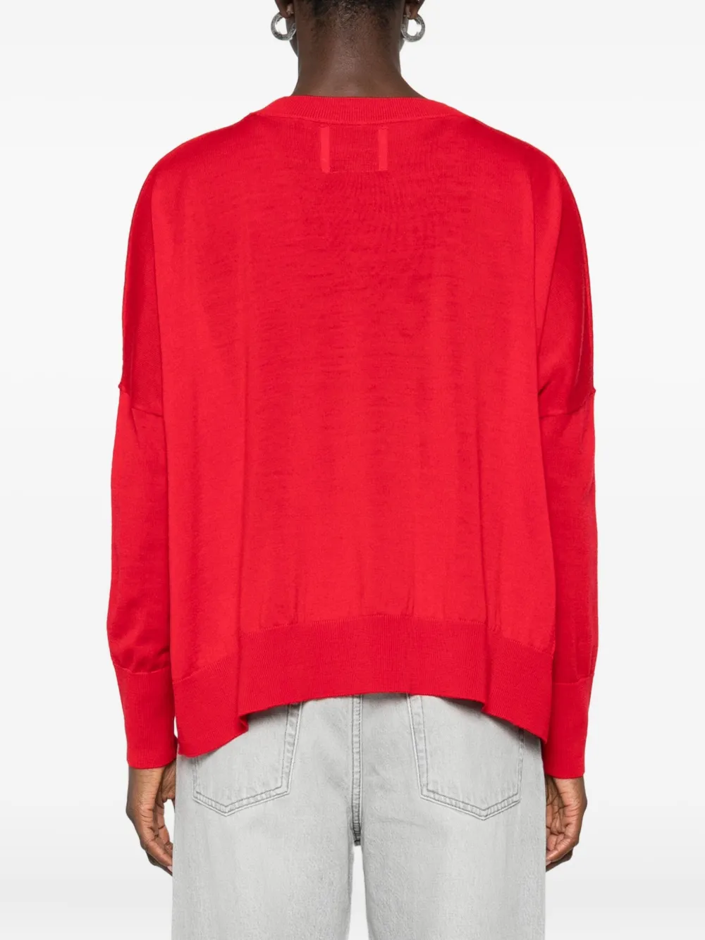 Laboratorio Capri Knitted Sweater In Red