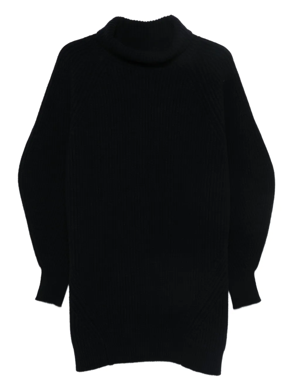 Laboratorio Capri Roll-neck Knitted Sweater In Blue