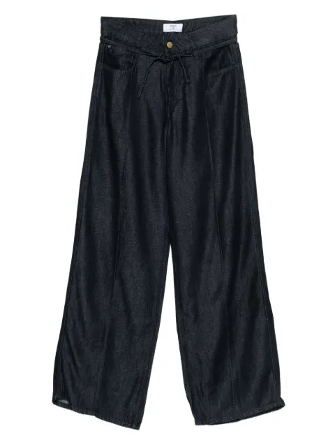 Les Temps des Cerises drawstring denim wide-leg jeans