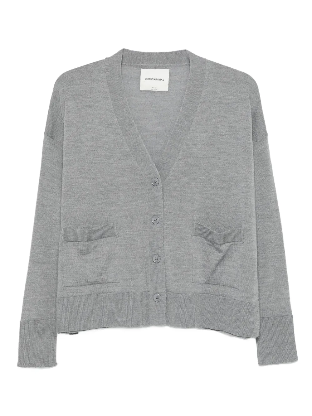 LABORATORIO CAPRI buttoned pocketed cardigan - Grau
