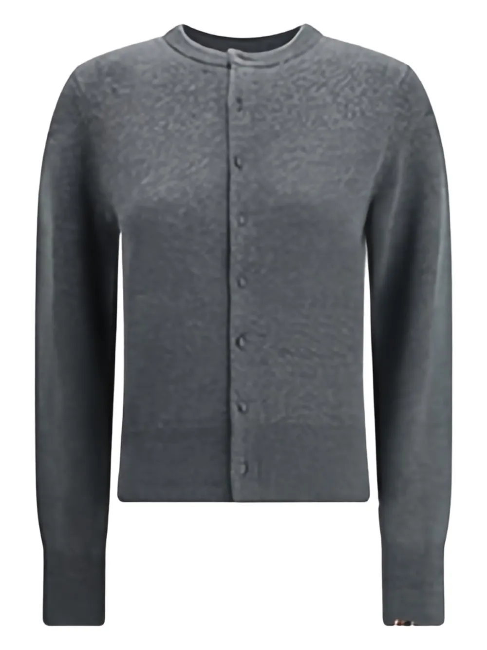 extreme cashmere N°435 little lamb buttoned sweater | Grey | Image 1