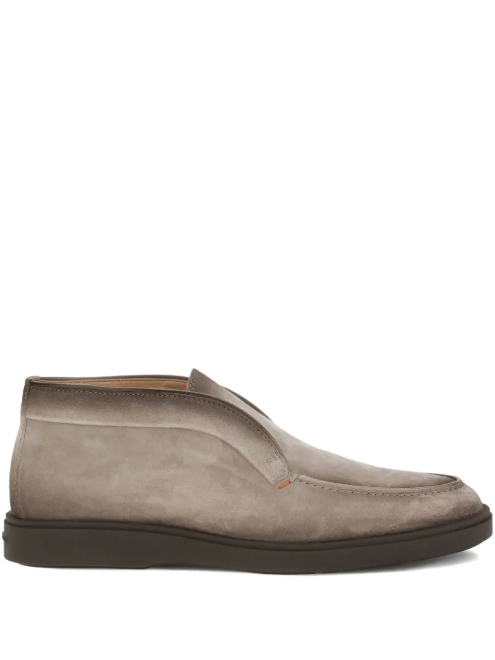 Santoni Suede Leather Desert Boot In Multi