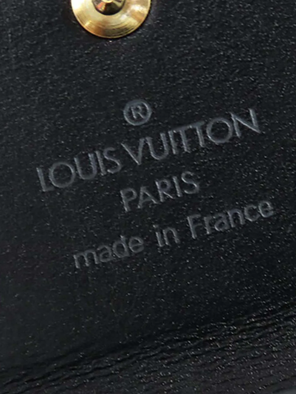 Pre-owned Louis Vuitton 1994 Epi 6 Key Holder In Black
