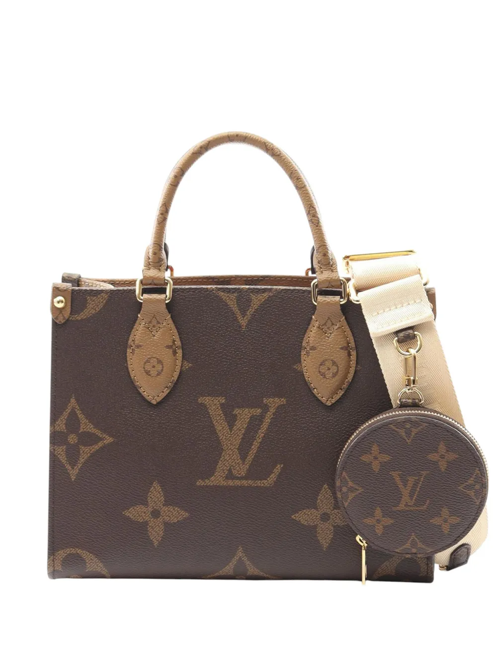 Louis Vuitton Pre-Owned 2000-2025 Monogram Reverse Giant OnTheGo PM satchel | Brown | Image 1