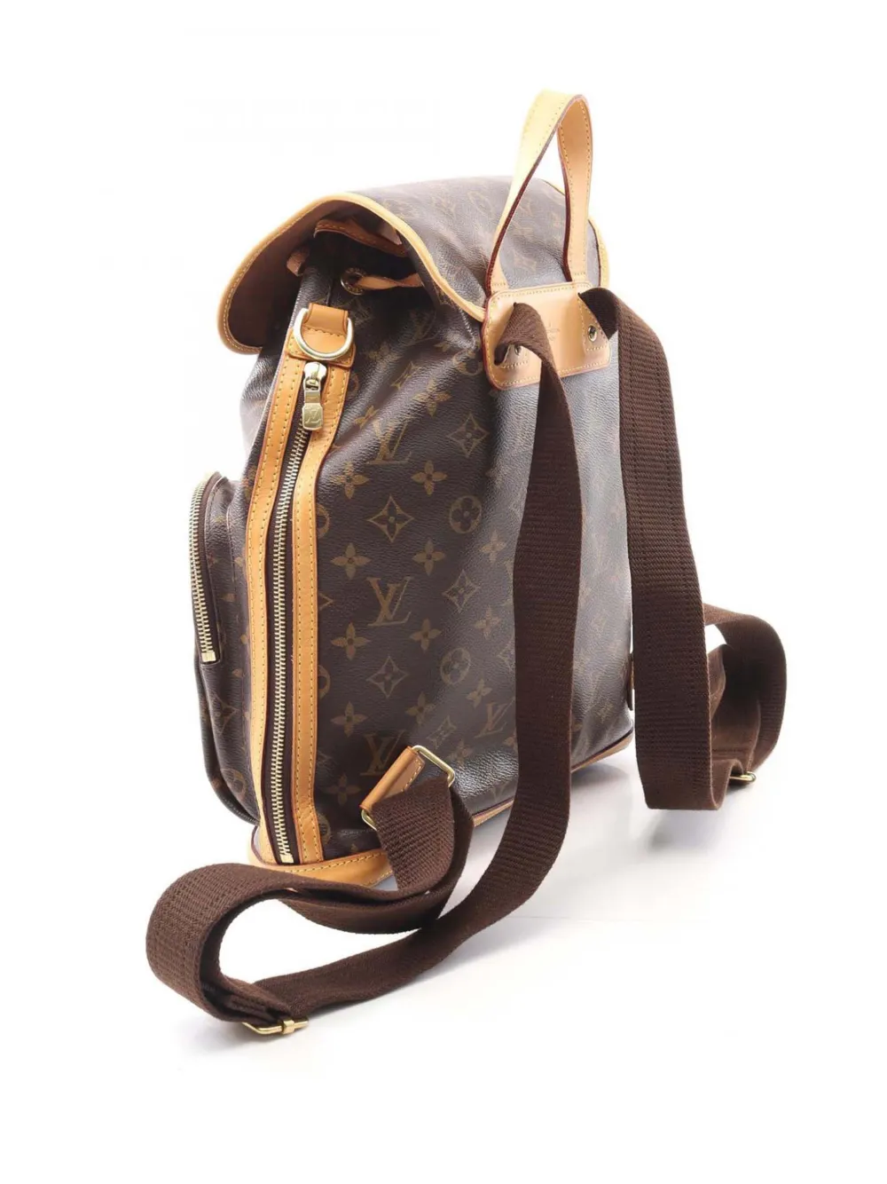 Pre-owned Louis Vuitton 2013 Monogram Sac A Dos Bosphore Backpack In Brown