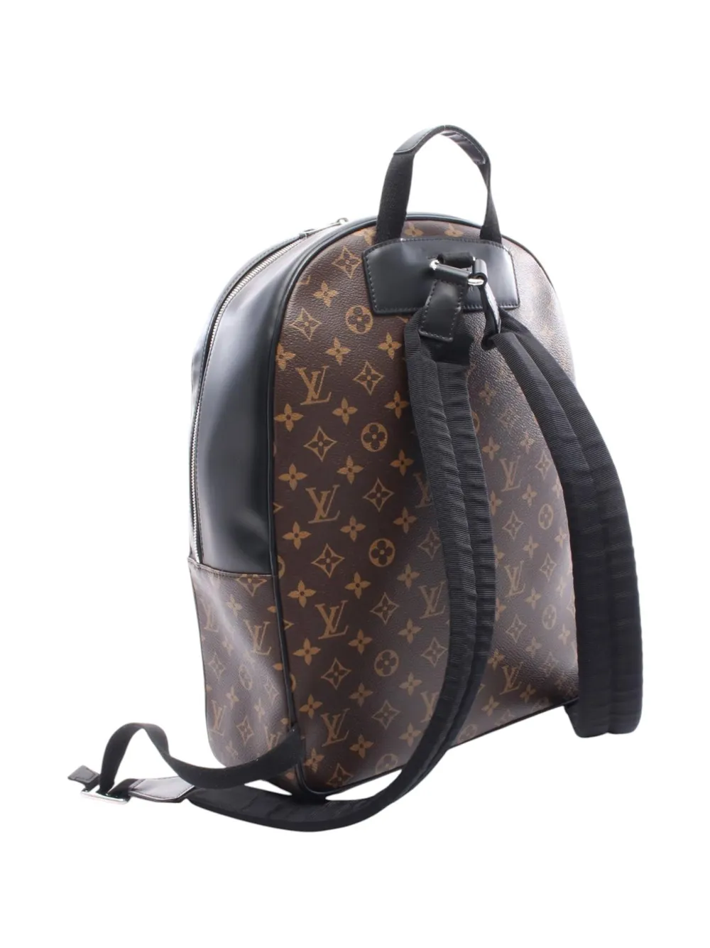 Pre-owned Louis Vuitton 2018 Monogram Macassar Josh Backpack In Black