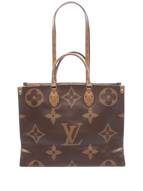 Louis Vuitton Pre-Owned 2020 Monogram Reverse Giant OnTheGo GM satchel