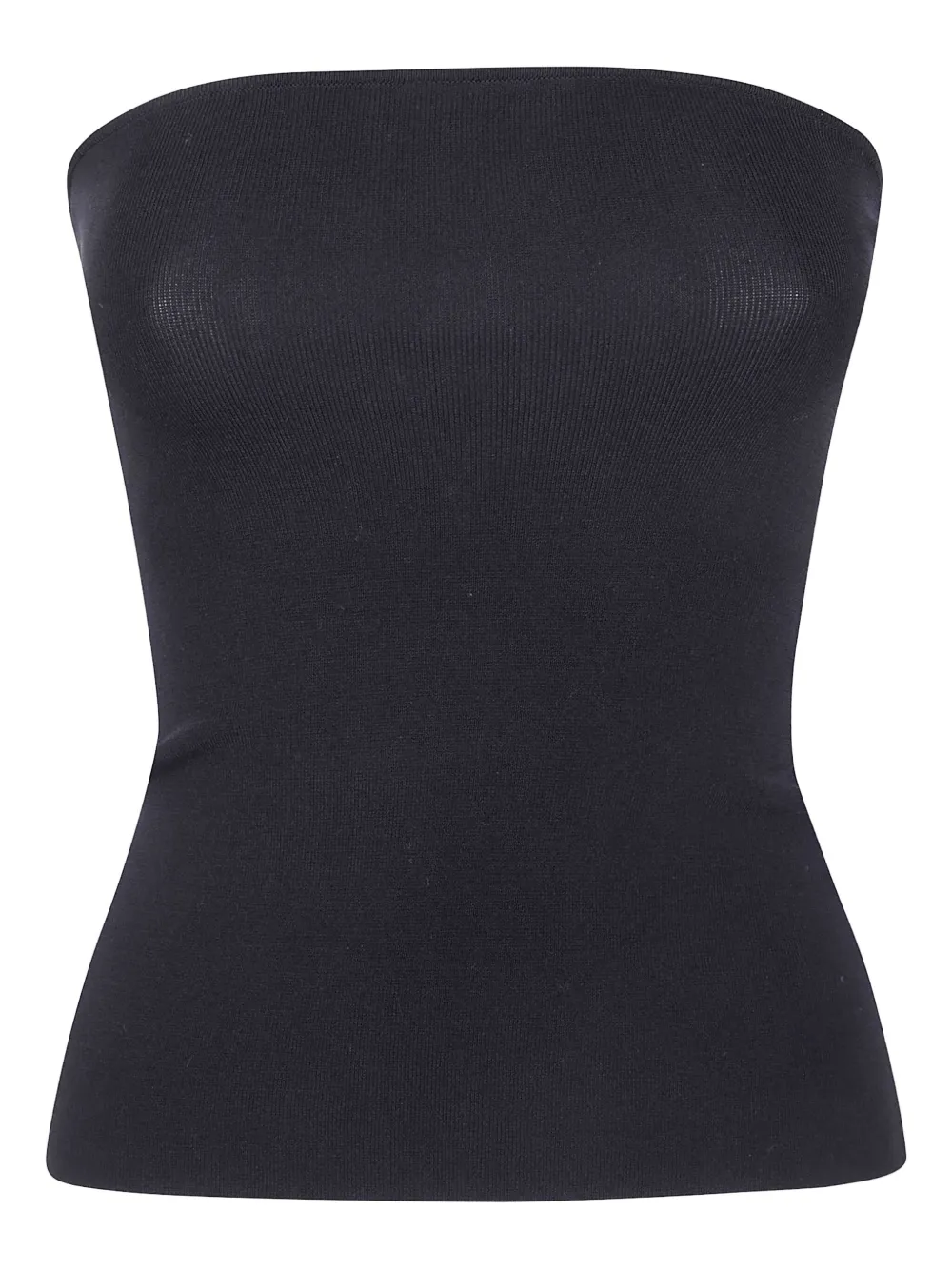 ENTIRE STUDIOS ribbed-knit strapless top - Nero