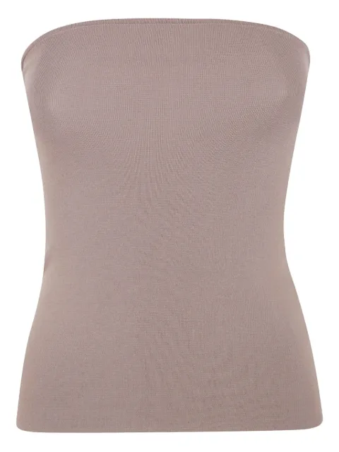 ENTIRE STUDIOS top tejido de canalé strapless