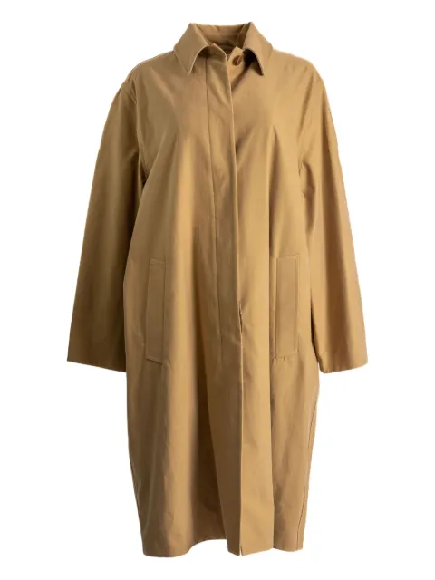 The Row cotton-cashmere coat