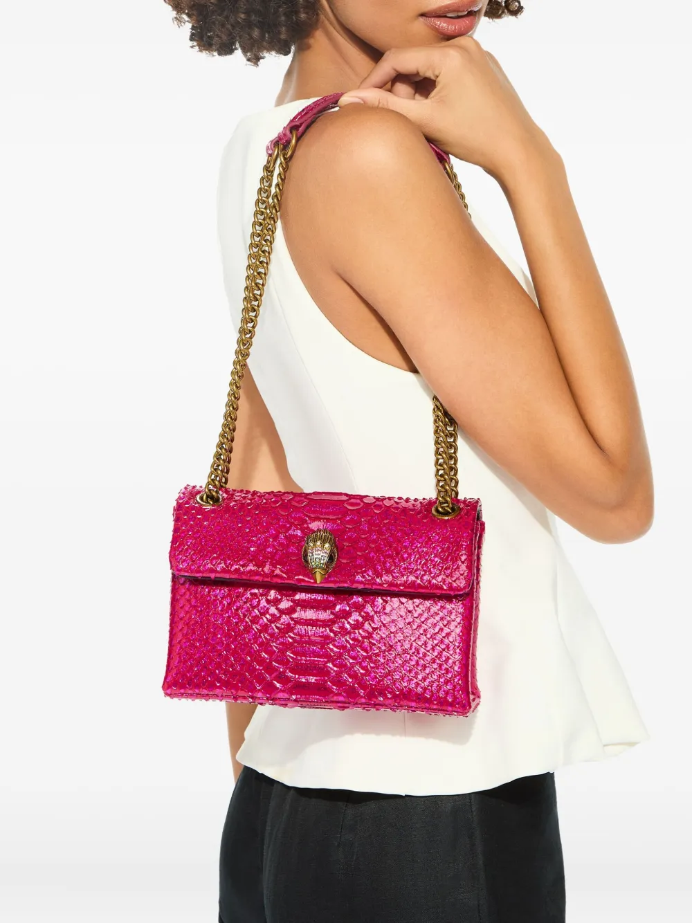 Kurt Geiger Kensington Shoulder Bag In Pink