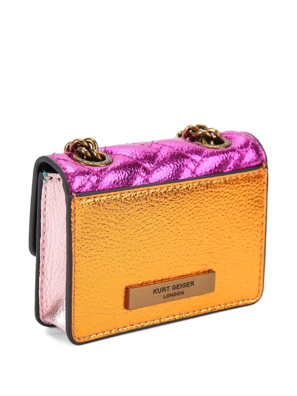 Kurt Geiger Micro Kensington Kurt Shoulder Bag In Purple