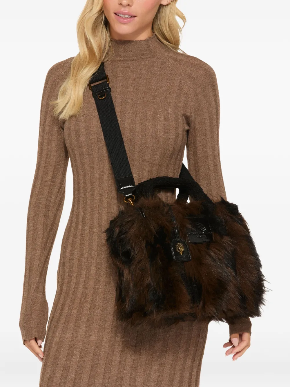 Kurt Geiger Small Southbank Tote Bag In Brown