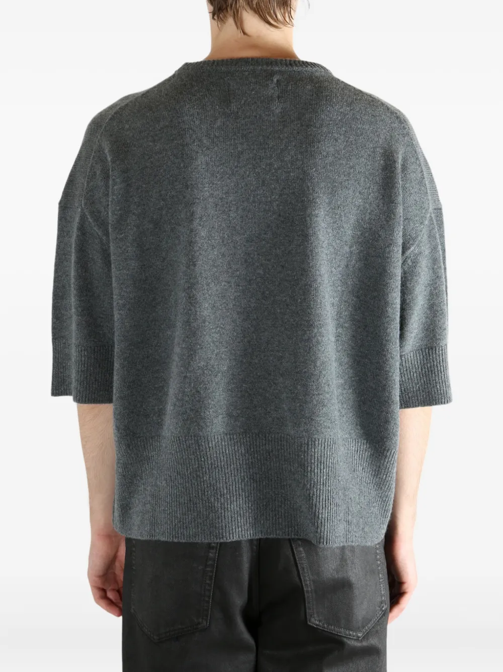 Short-Sleeve Cashmere Jumper