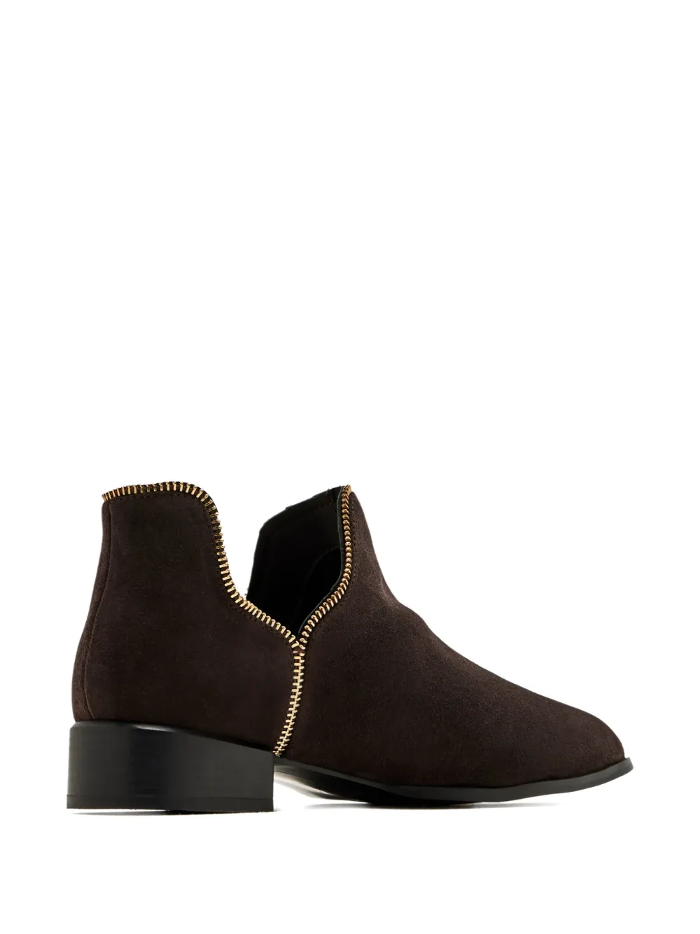 Senso Laarzen met ritsdetail Bruin