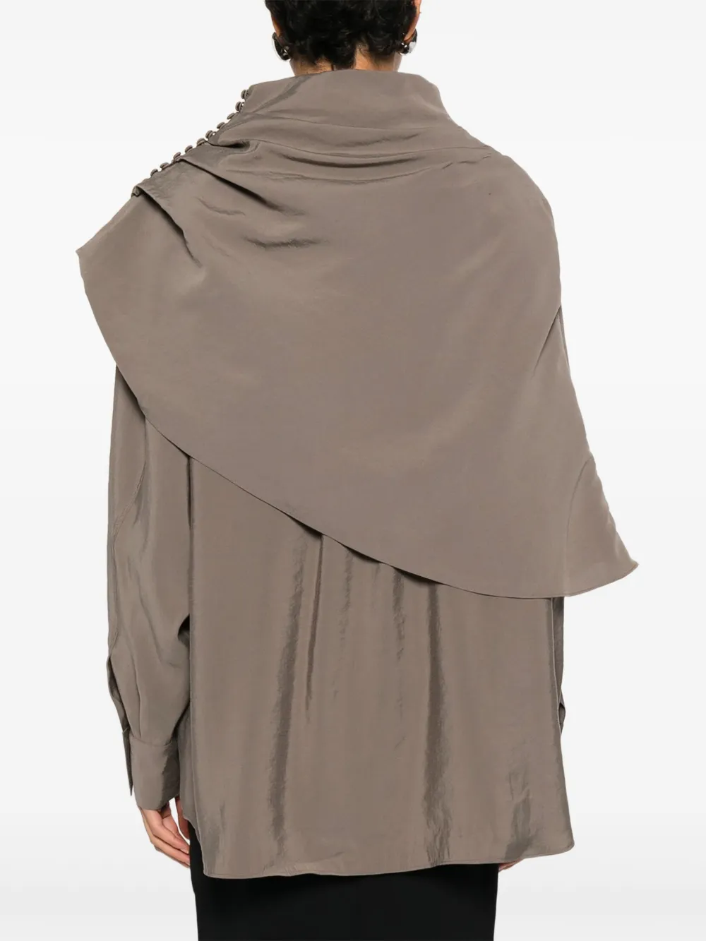 Magda Butrym Blouse met knoop Grijs