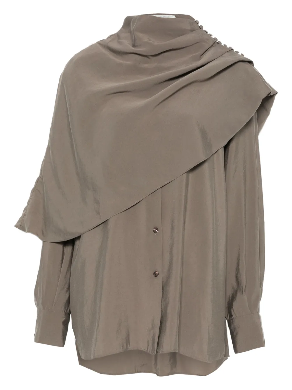 Magda Butrym camisa clásica con botones | gris | Image 1