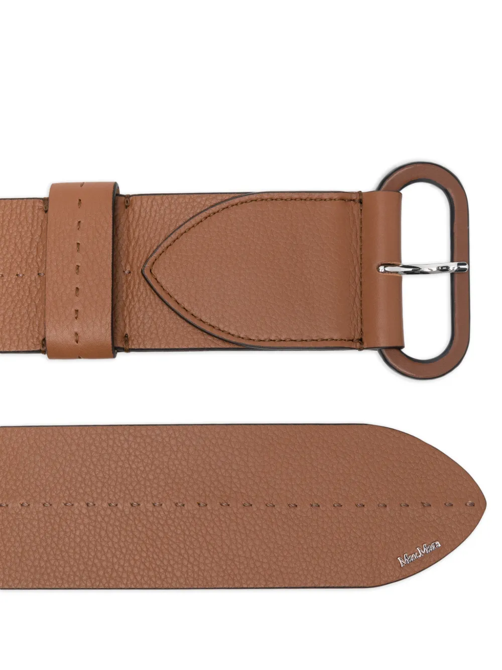 Max Mara Elasticoval60 Belt In Brown