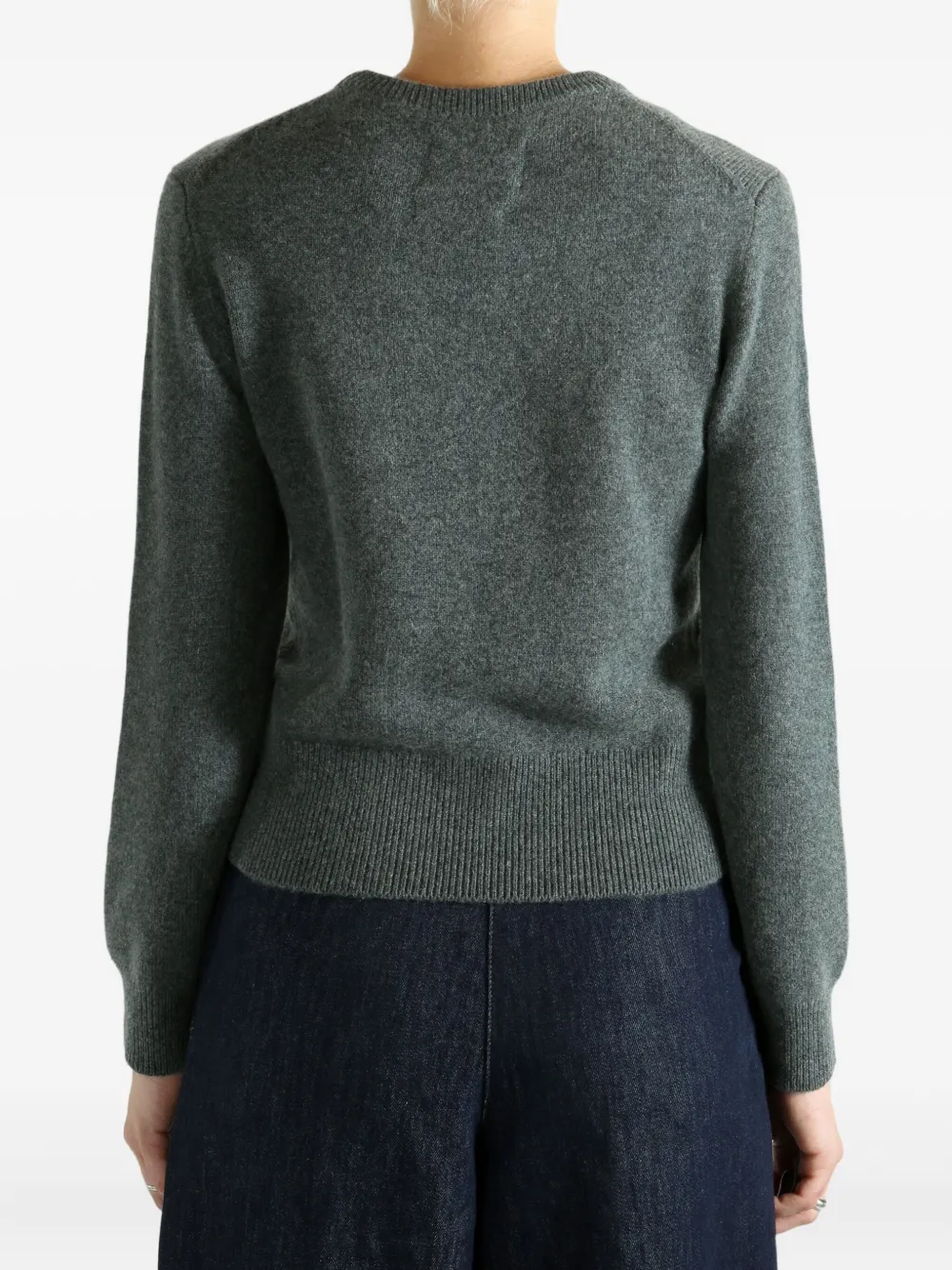 extreme cashmere Trui met gemêleerd-effect Grijs