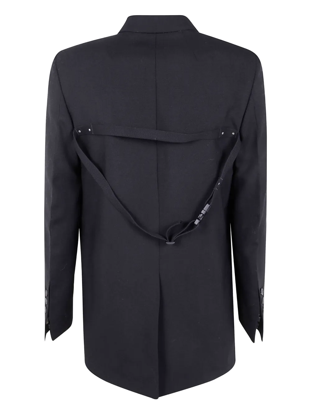 Rick Owens Long-sleeved Casual Jacket In Black