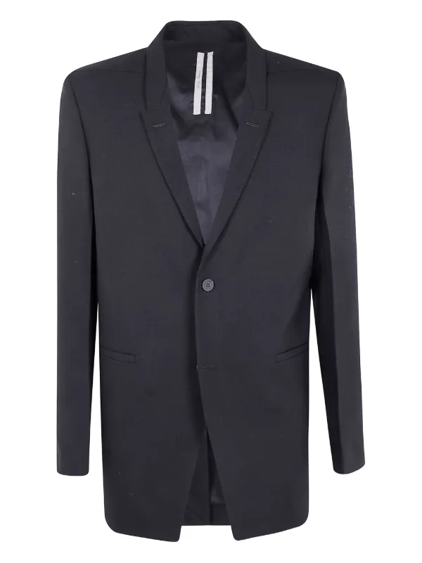 Rick Owens Single-breasted Jacket in Black