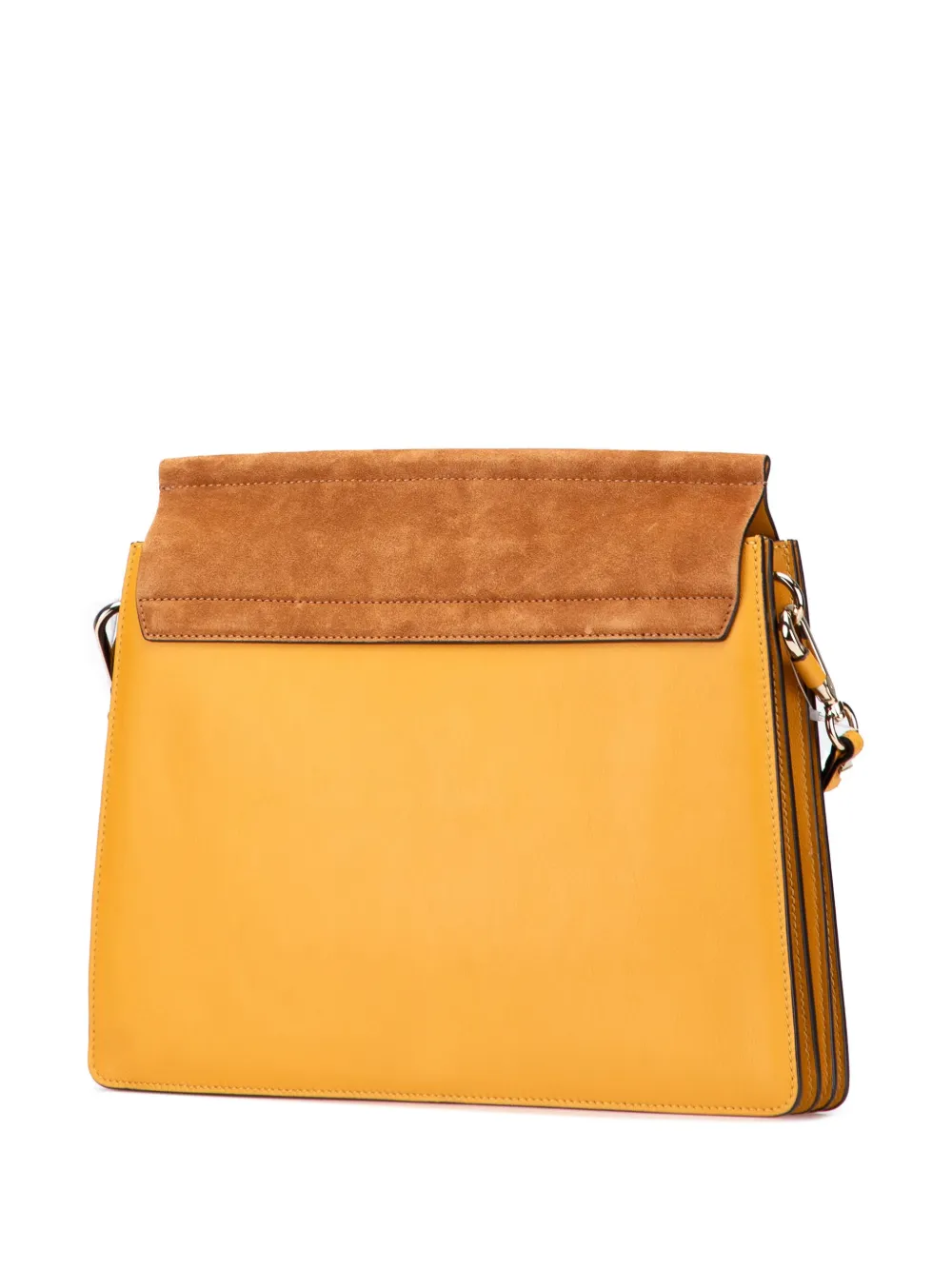 Pre-owned Chloé 2016 Medium Leather Faye Shoulder Bag In Yellow