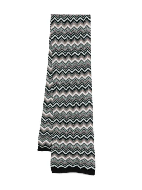 Missoni zigzag woven design scarf