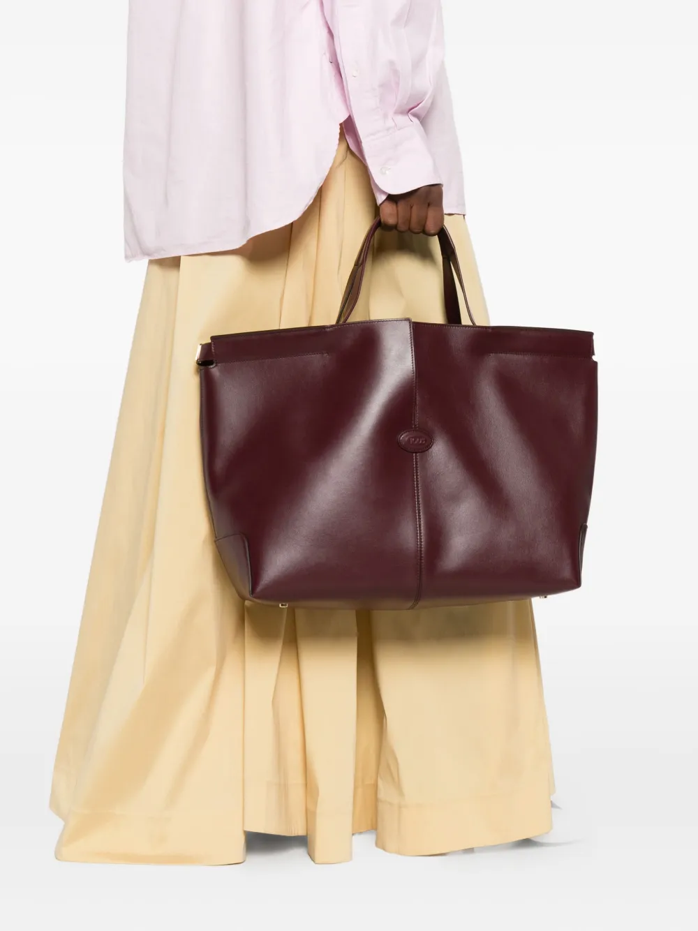 Tod's medium leather tote bag - Rood