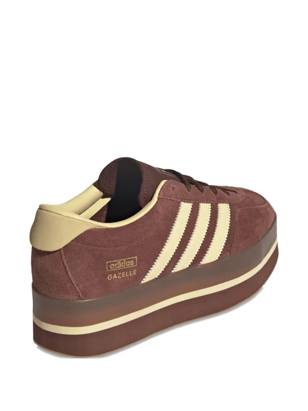 adidas gazelle silver green womens ADIDAS W Platform Gazelle Stack Lilac Sneakers JS3925