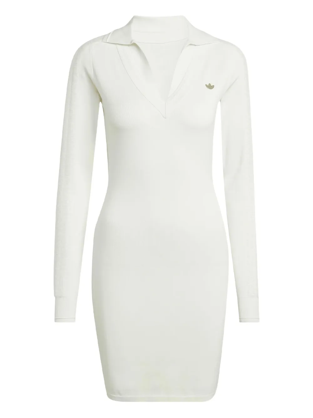 adidas v-neck midi dress | White | Image 1