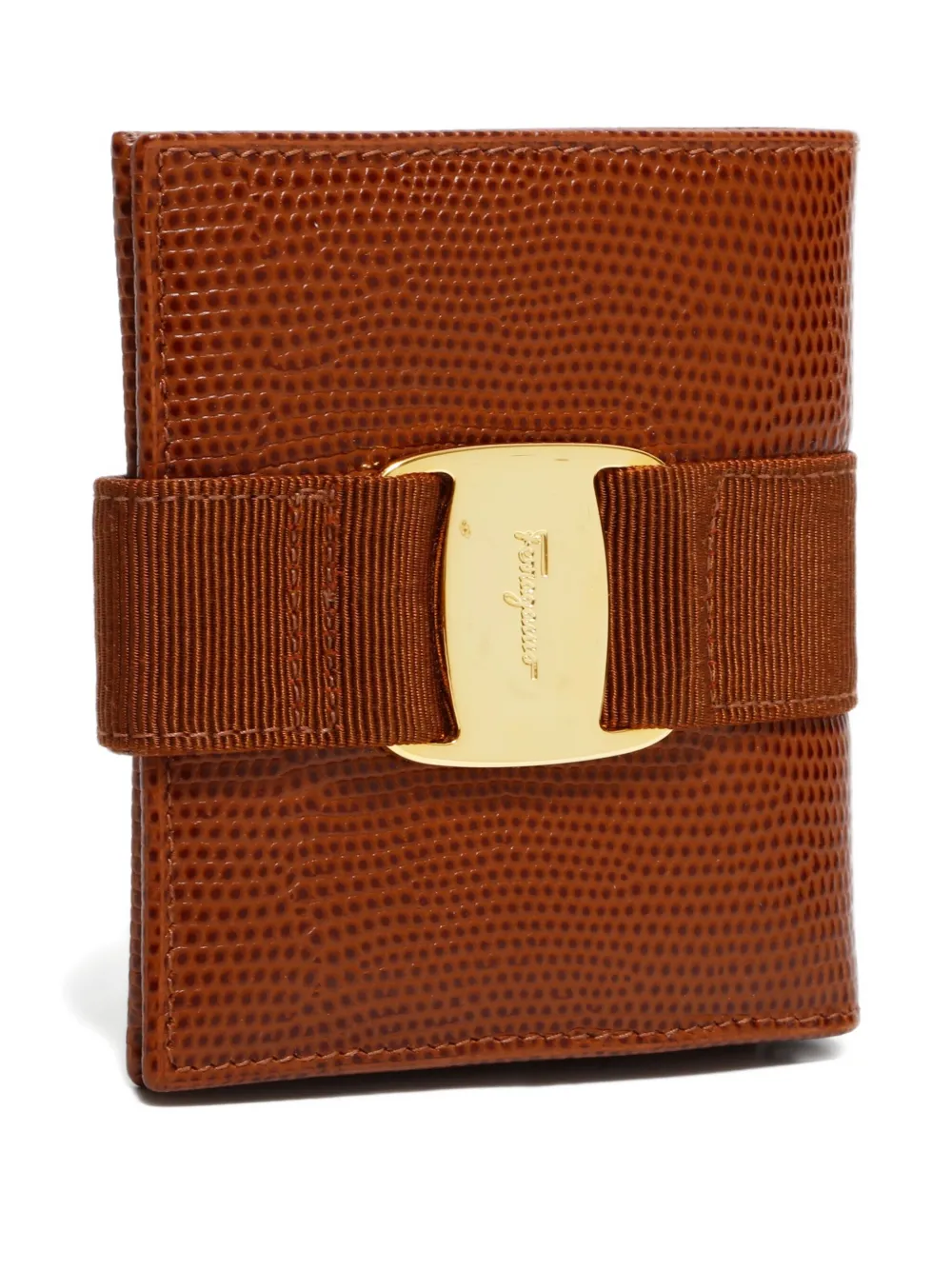 Pre-owned Ferragamo 1990-2010 Vara Wallet In Brown