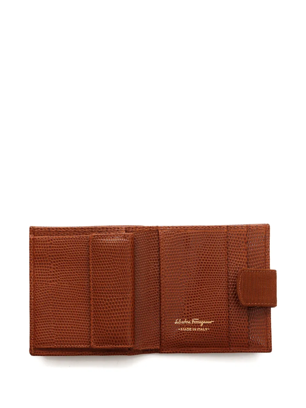 Pre-owned Ferragamo 1990-2010 Vara Wallet In Brown