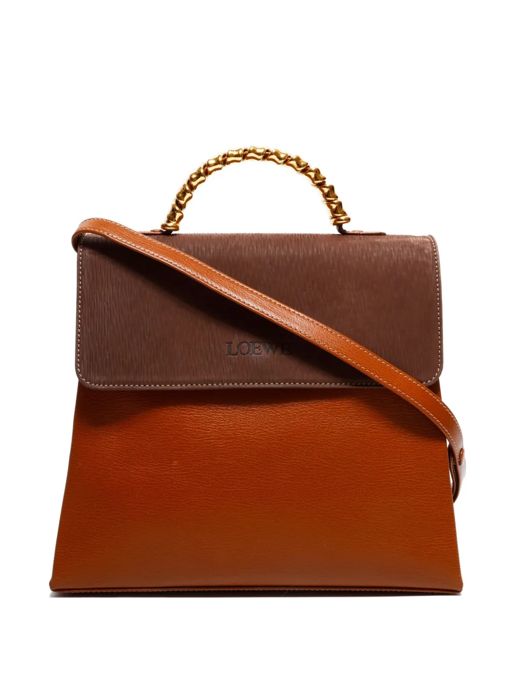 Loewe Pre-Owned 2000s leather handbag | Brown | Image 1