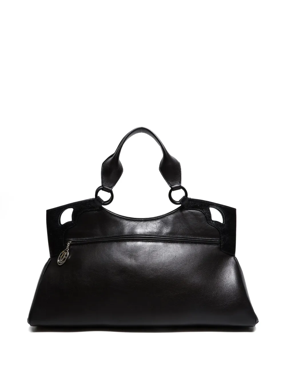 Pre-owned Cartier Marcello Handbag In Black