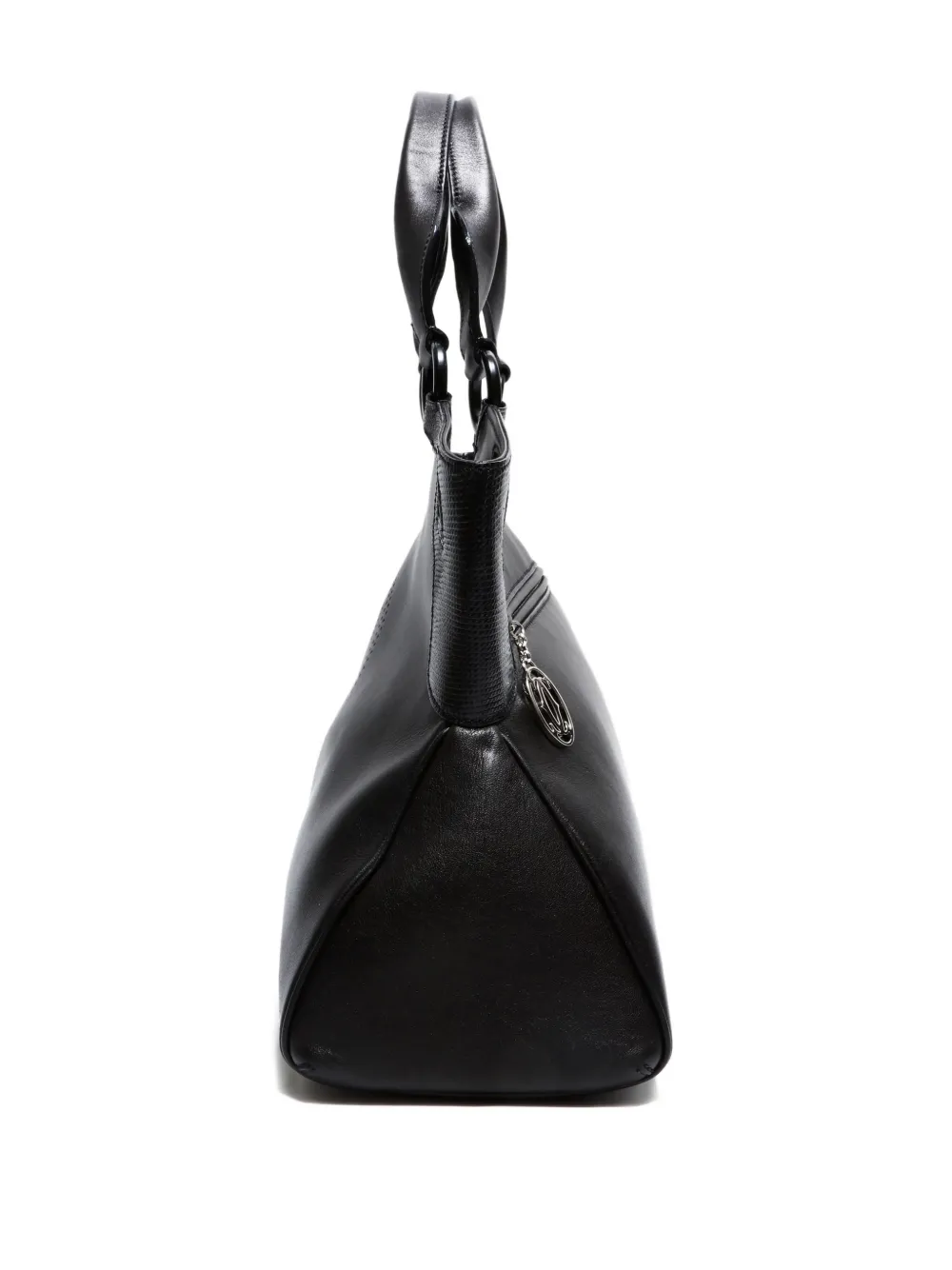 Pre-owned Cartier Marcello Handbag In Black