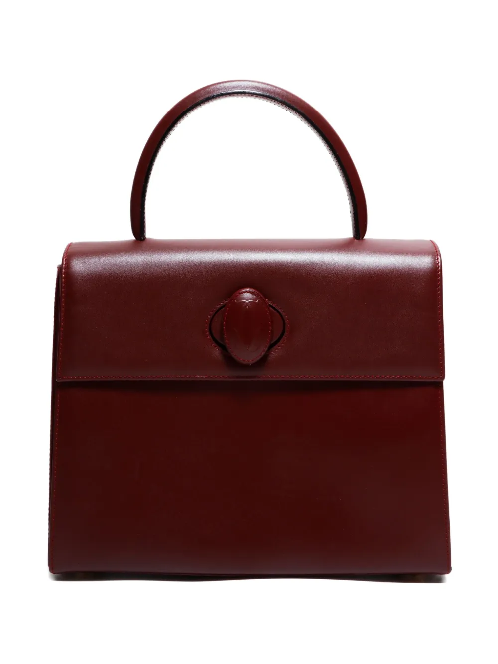Pre-owned Cartier 1990-2000  Must Tote Bag In Red