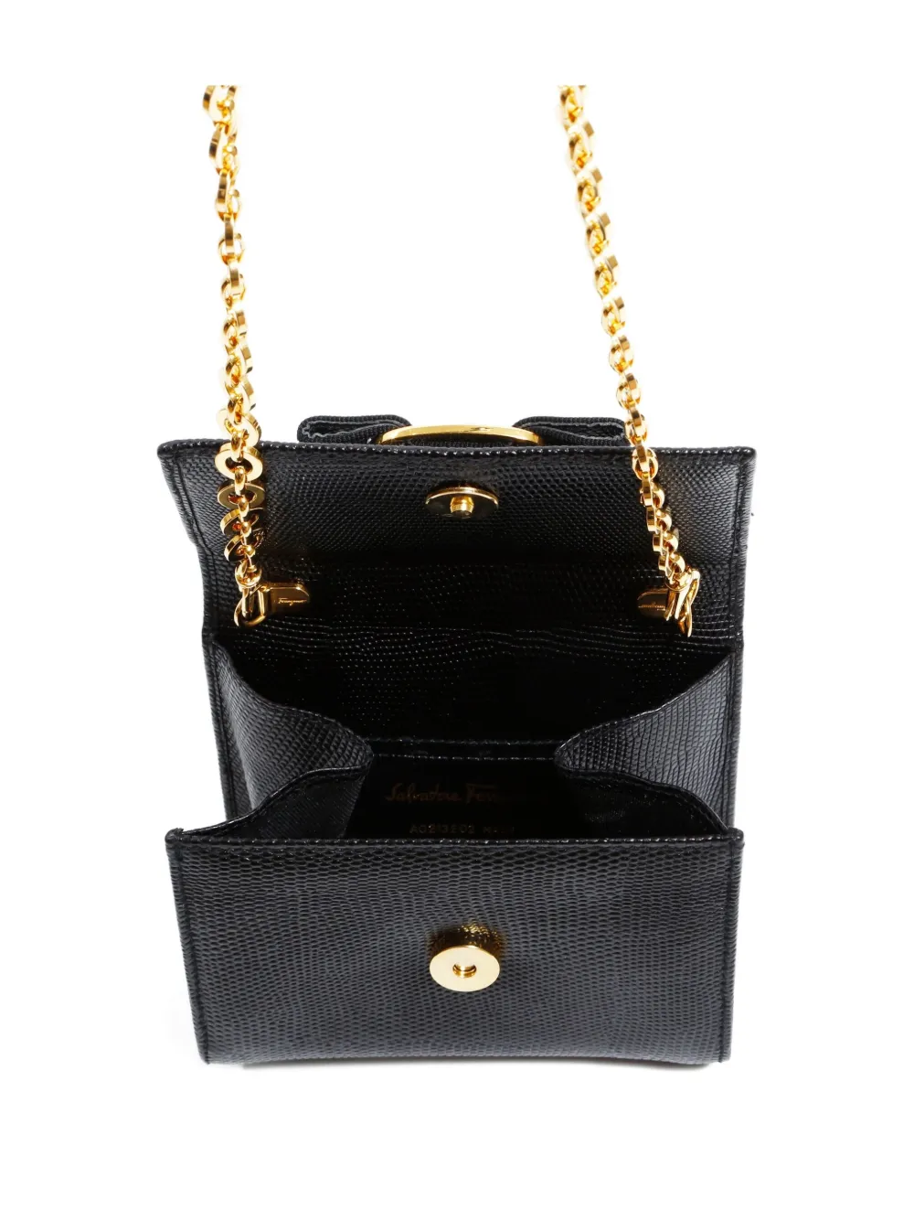 Pre-owned Ferragamo 1990-2010s Mini Vara Shoulder Bag In Black