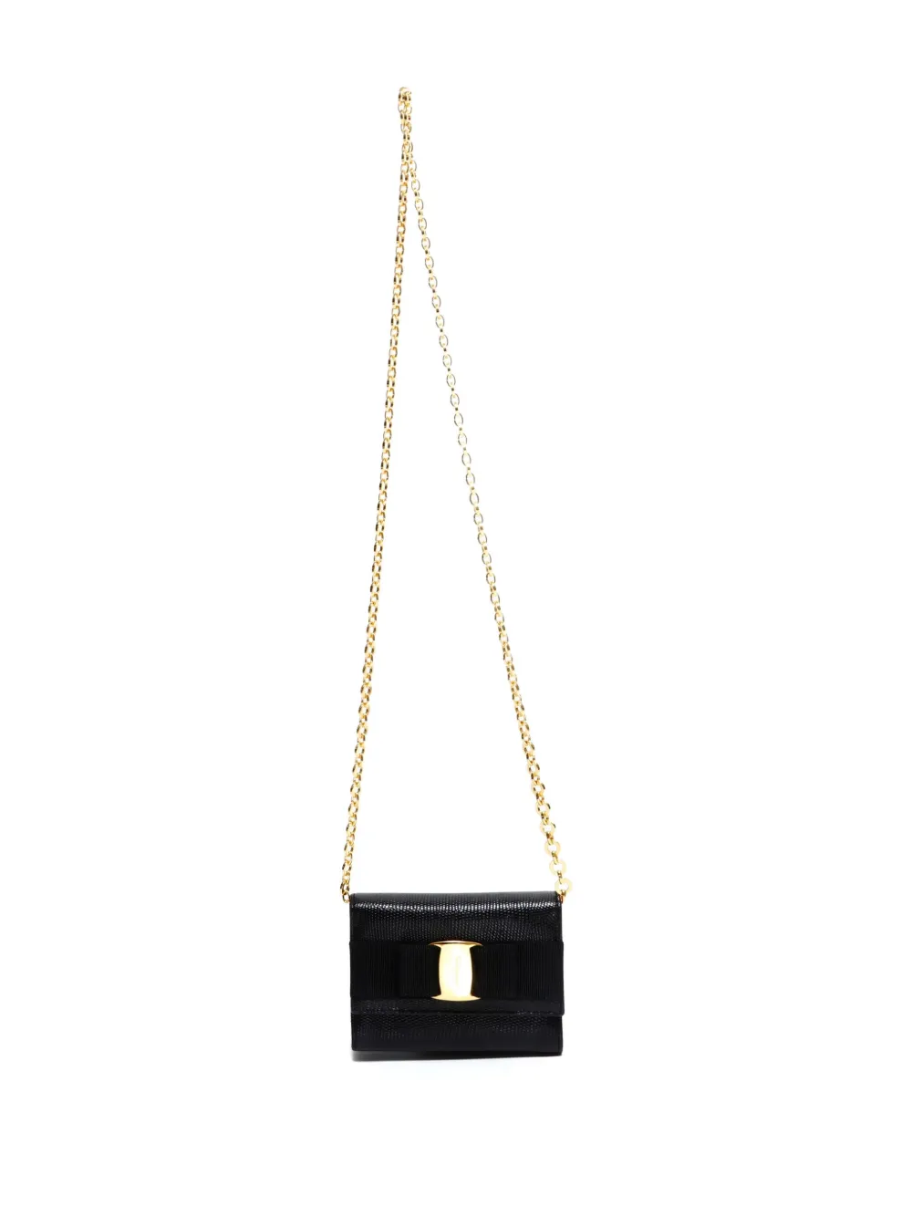 Pre-owned Ferragamo 1990-2010s Vara Mini Shoulder Bag In Black