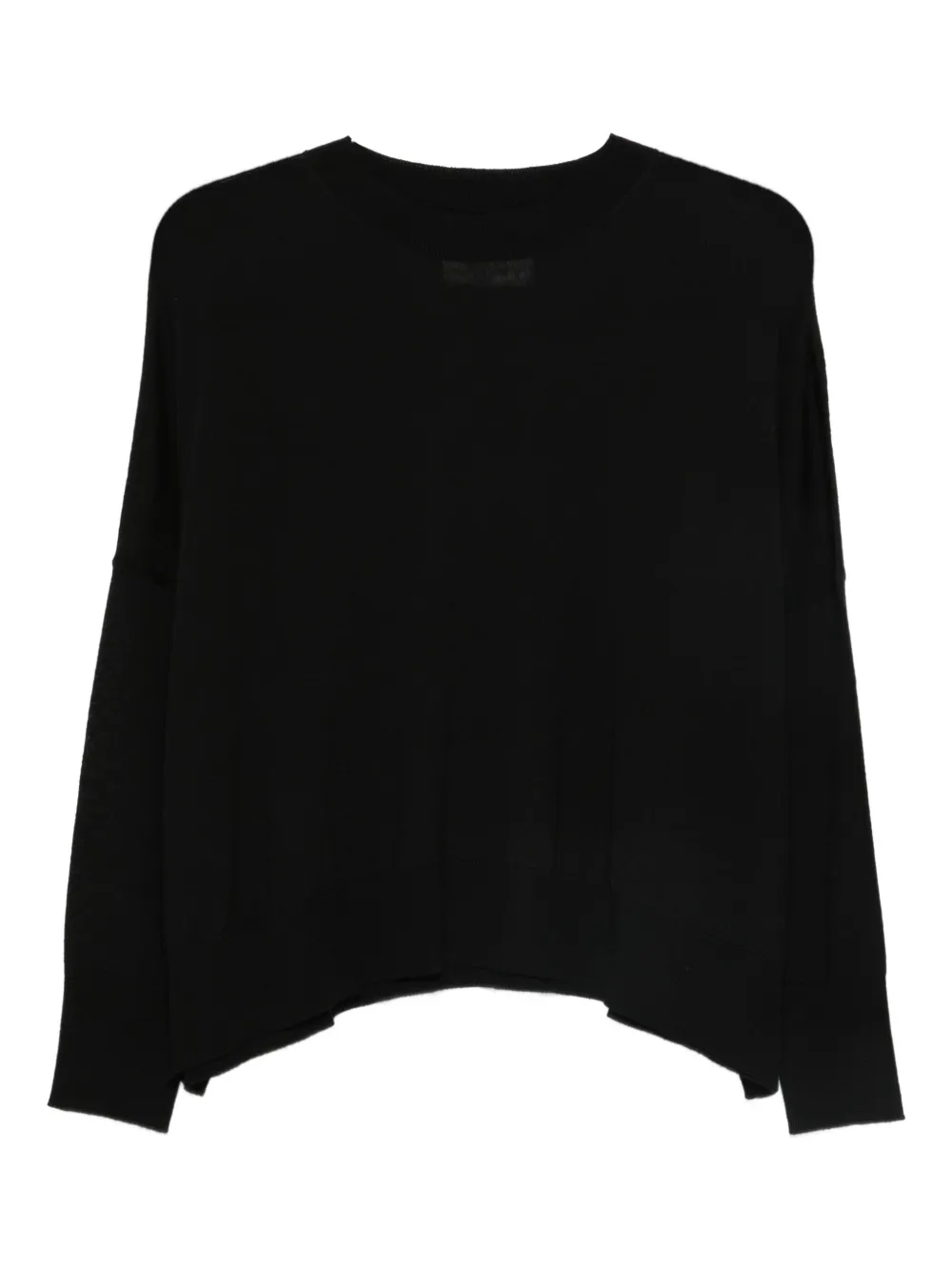 LABORATORIO CAPRI long-sleeved knitted sweater - Nero