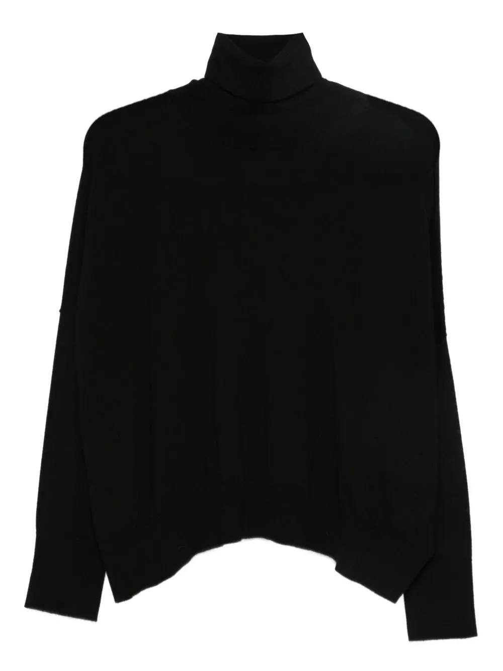 LABORATORIO CAPRI roll-neck knitted sweater - Nero