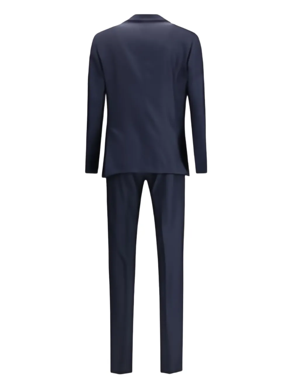 Lardini Checked Single-breasted Suit In Blue