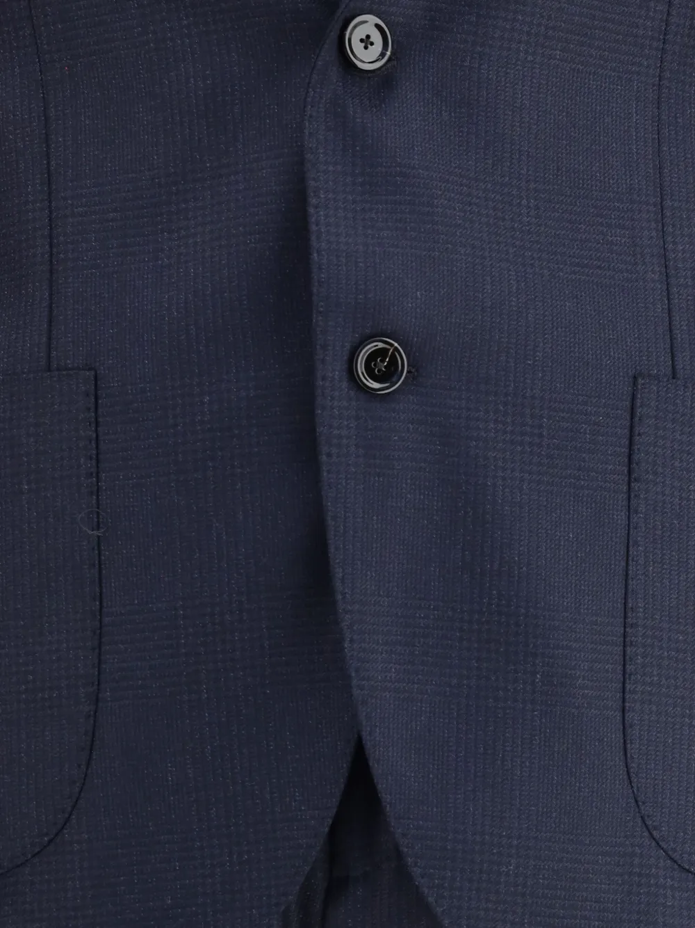 Lardini Checked Single-breasted Suit In Blue