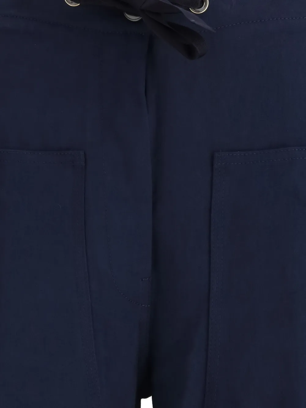 Forte Forte Drawstring Cotton Bull Trousers In Blue