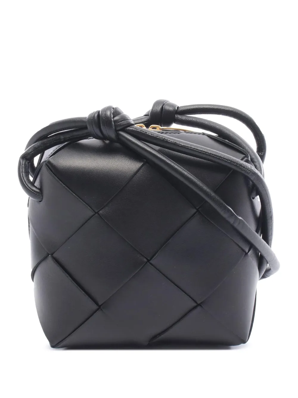 Bottega Veneta Pre-Owned 2012-2025 Mini Lambskin Intrecciato Cassette Camera Bag crossbody bag | Black | Image 1