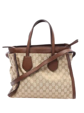 Gucci キャンバス ハンドバッグ 2000-2015 GG Gucci Pre-Owned 2000-2015 GGキャンバス トートバッグ | ブラック