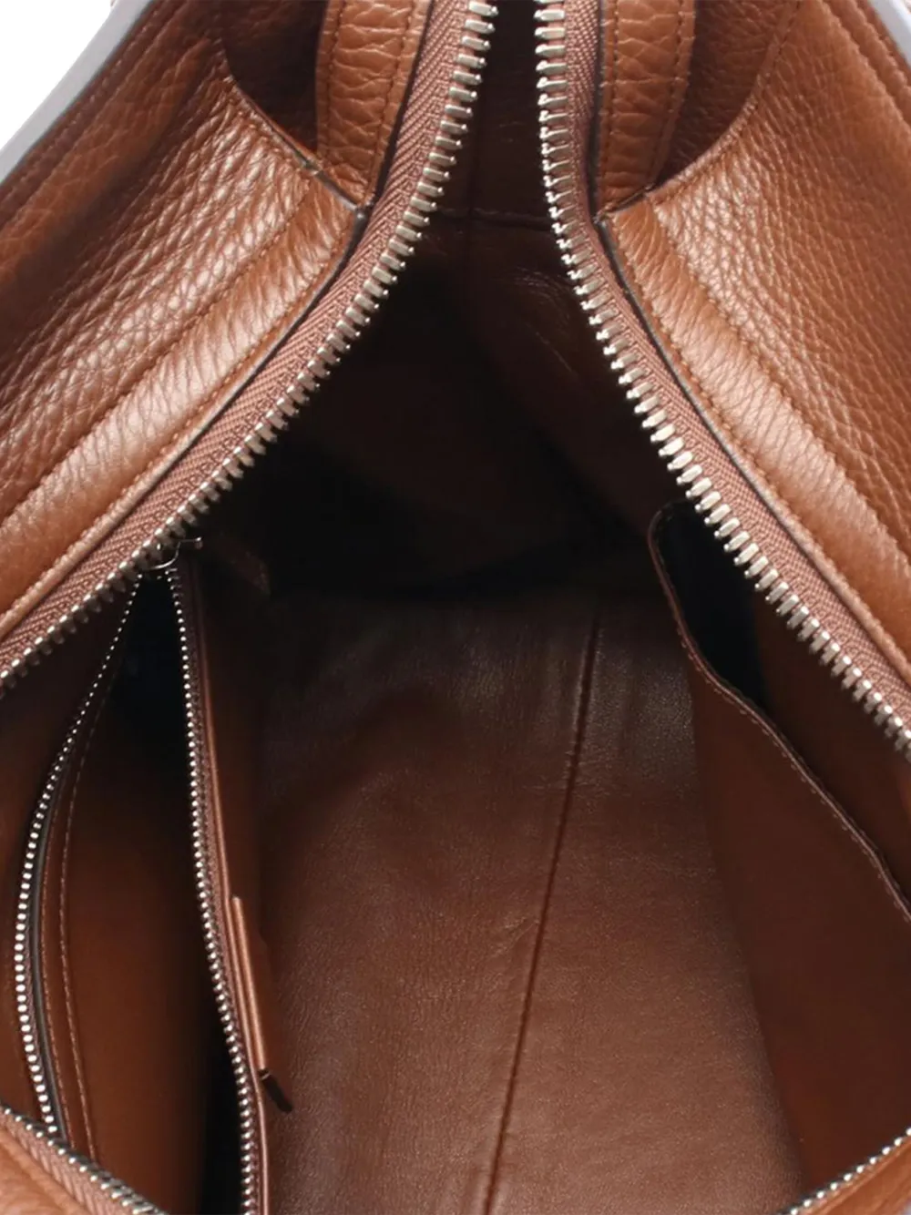 Pre-owned Gucci 2000-2015 Gg Canvas Ramble Layered Satchel In Brown