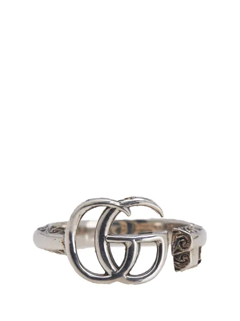 Gucci Pre-Owned 2015-2025 Sterling Silver GG Marmont Key ring