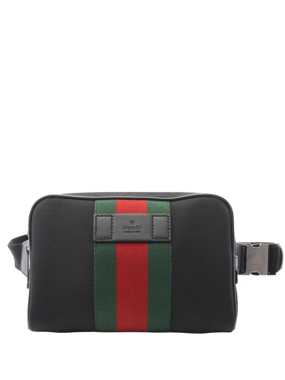 Gucci Pre-Owned 2016-2025 Canvas Techno Web belt bag | Black | Image 1
